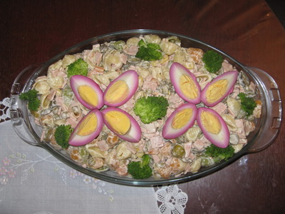 مدل تزیین سالاد ماکارونی