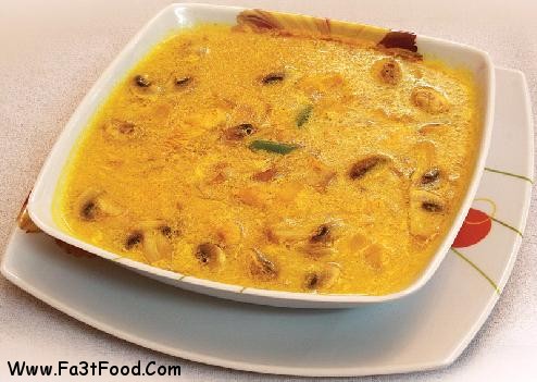 خورش قارچ و مرغ