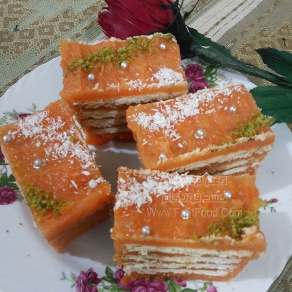 کیک یخچالی هویج