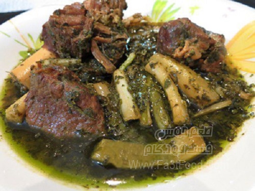 خورش سبزی و کنگر