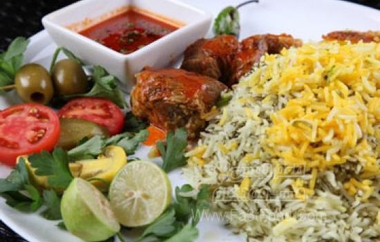 باقالی پلو با گوشت
