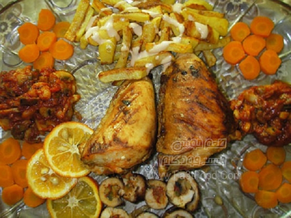 رولت مرغ با دورچین