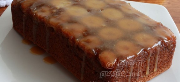 کیک موز با سس کارامل