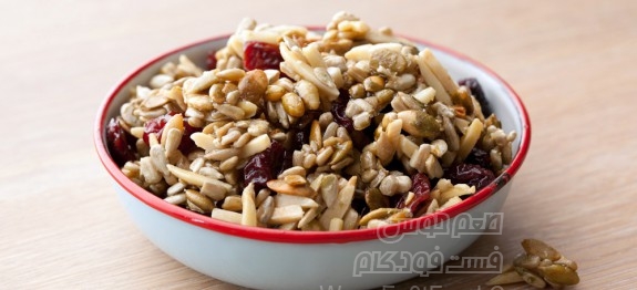 مخلوط دانه کدو تنبل و گیلاس