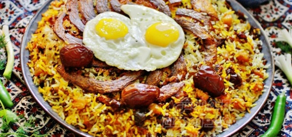 عدس پلو با کدو حلوایی