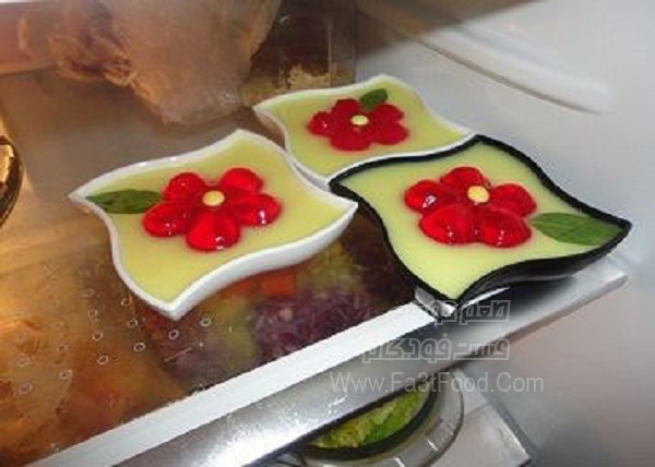 ژله گلدار تک نفره