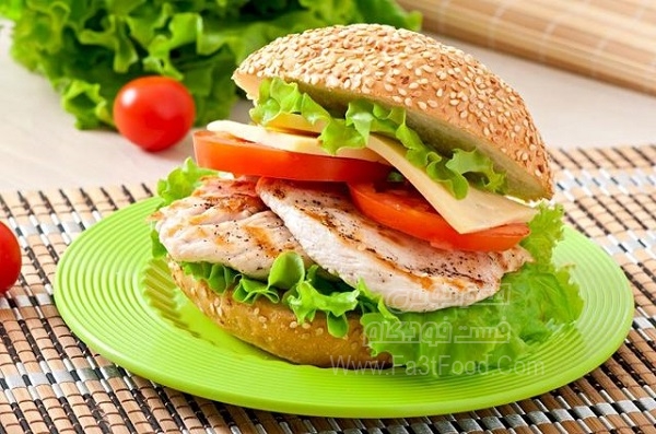 برگر مرغ رژیمی