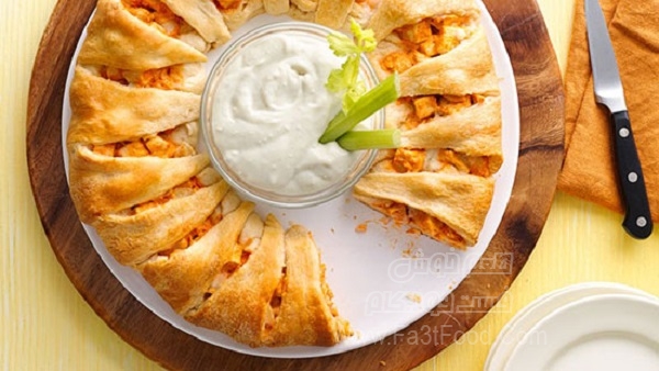 حلقه خمیری مرغ و سس باربیکیو