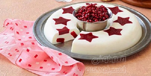 ژله انار و بستنی