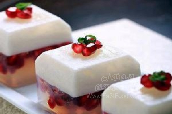 ژله مکعبی اناری