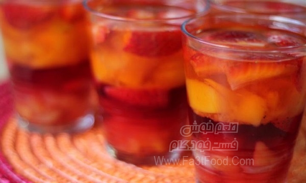 فنجان میوه و ژله