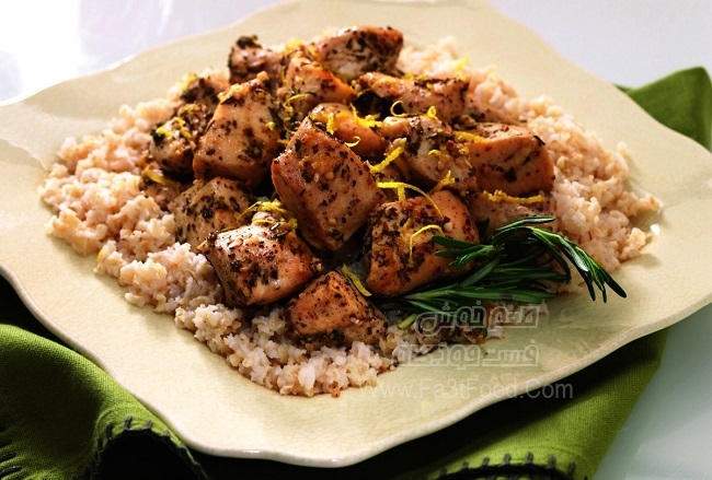 خوراک مرغ و برنج رژیمی