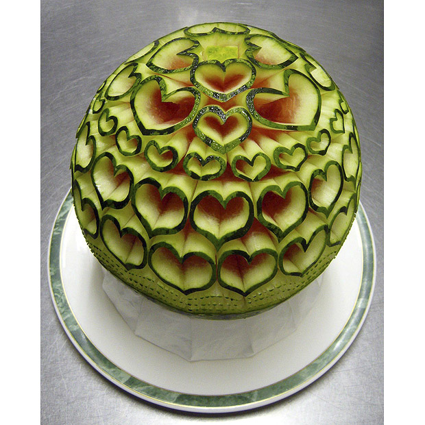 Carving-on-watermelons